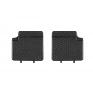 Specific rubber mats from Geyer & Hosaja suitable for Fiat 500 2007-2024, Panda 2003-2012, Ford Ka 2008-2016, 4-piece set, black color