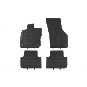 Specific rubber mats suitable for Geyer & Hosaja Seat Leon, Volkswagen Golf VIII eTSI MHeV, Skoda Octavia e-Tec MHeV wagon after 2020, 4-piece set, black color