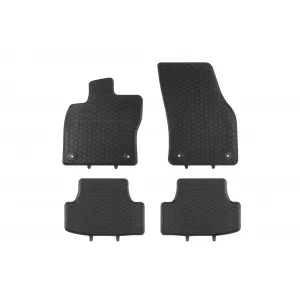 image-48-Specific rubber mats suitable for Audi Q2 after 2016, 4-piece set, black color