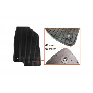 Mochete din cauciuc specifice, potrivite pentru Mazda 6 sedan după 2013, Mazda 6 wagon după 2012, set de 4 piese, culoare neagră-image-6229776