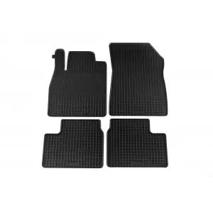 image-58-Specific rubber mats suitable for Nissan Micra K12 2003-2010, 4-piece set, black color
