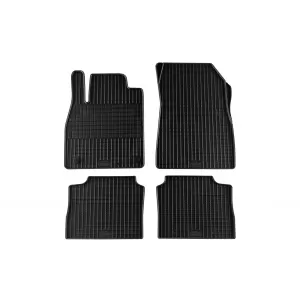 Specific rubber mats suitable for Nissan Micra K14 after 2017, 4-piece set, black color