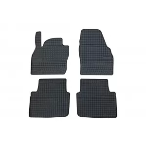 Specific rubber mats suitable for Skoda Kamiq after 2019, 4-piece set, black color-image-6230686