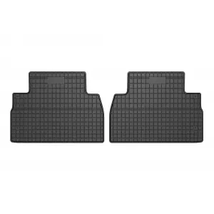Specific rubber mats suitable for Hyundai Santa Fe after 2018, 4-piece set, black color-image-6230797