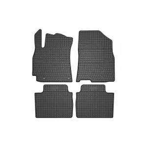 Specific rubber mats suitable for Hyundai Elantra after 2020, 4-piece set, black color-image-6230896