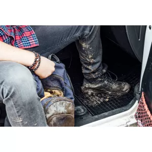 Mănuși de cauciuc specifice potrivite pentru seria Frogum El Toro pentru Fiat 500 hatchback, 500 Hybrid după 2020, set de 4 piese, culoare neagră-image-6230920