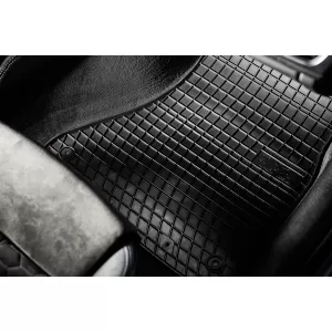 Specific rubber mats suitable for Peugeot 408 Fastback after 2022, 4-piece set, black color-image-6231133