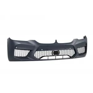 Paraurti anteriore tipo M5 adatto per BMW Serie 5 G30, G31 2017-2019, con griglia per ACC, con aperture per PDC-image-6231673