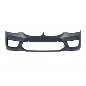 Paraurti anteriore tipo M5 adatto per BMW Serie 5 G30, G31 2017-2019, con griglia per ACC, con aperture per PDC-image-6231674