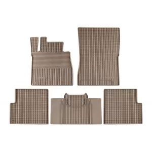 Mochete din cauciuc Gumarny Zubri potrivite pentru Mercedes G class W463 1990-2018 cu ampatament lung, set de 5 piese, culoare bej