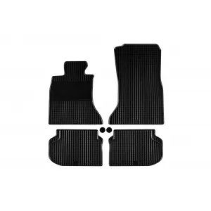 Mănuși din cauciuc Gumarny Zubri potrivite pentru BMW Seria 5 F10 sedan, F11 wagon 2010-2017, set de 4 piese, culoare neagră