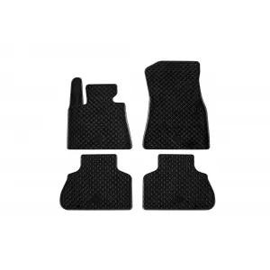 Mănuși din cauciuc Gumarny Zubri potrivite pentru BMW X5 G05, X6 G06 după 2019, set de 4 piese, culoare neagră-image-6231945