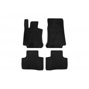 Rubber mats Gumarny Zubri suitable for Mercedes GLC X253, GLC Coupe C253 2016-2022, EQC N293 after 2019, 4-piece set, black color