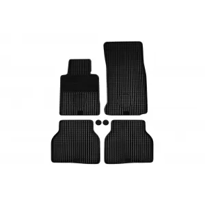 Mănuși din cauciuc Gumarny Zubri potrivite pentru BMW Seria 3 E46 sedan, break, coupe, compact, cabrio 1998-2004, set de 4 piese, culoare neagră