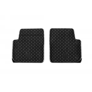 Mănuși din cauciuc Gumarny Zubri potrivite pentru Fiat 500 2007-2015, 500C 2009-2015, 500 Hybrid după 2020, set de 4 piese, culoare neagră-image-6232103
