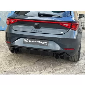 Diffusore Motordrome Design adatto per il paraurti posteriore della Seat Leon Mk4 dopo il 2020-image-6232237