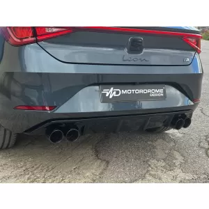 Diffusore Motordrome Design adatto per il paraurti posteriore della Seat Leon Mk4 dopo il 2020-image-6232239