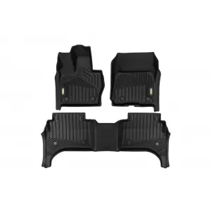 Tappetini in gomma e moquette 2 in 1 adatti per Range Rover Sport dopo il 2022 della serie Frogum 5D Race Rock, set da 4 pezzi, colore nero-image-6232829