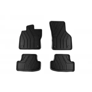 Specific rubber mats from SPARTline suitable for Audi Q2, Volkswagen T-Roc, Skoda Karoq, Seat Ateca after 2017, 4-piece set, black color