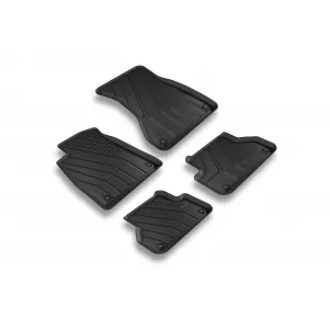 Specific rubber mats from SPARTline suitable for Audi A4 B9 after 2015 Set of 4 pcs, black-image-6233119