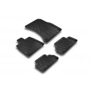 Specific rubber mats from SPARTline suitable for Audi Q5 after 2017 Set of 4 pcs, black