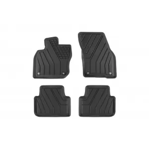 Mănuși de cauciuc specifice de la SPARTline potrivite pentru Volkswagen Tiguan după 2024, set de 4 piese, culoare neagră-image-6233244