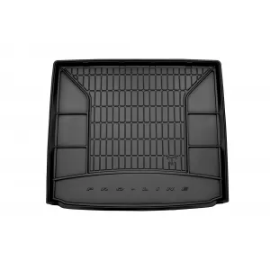 Frogum ProLine rubber trunk mat suitable for Ford Focus wagon after 2018 with the trunk floor in the upper position, without side pockets, with temporary spare wheel
