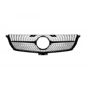 image-50-Króm/fekete diamond hűtőrács Mercedes ML W166 2012-2014 modellhez