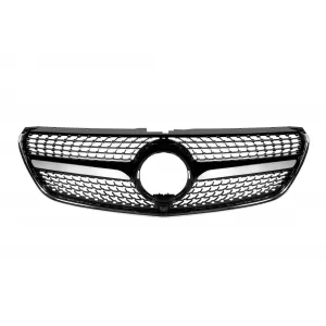 image-51-Króm/fekete diamond hűtőrács Mercedes V-osztály W447 2014-2019