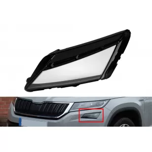 Left headlight glass suitable for Skoda Kodiaq 2017-2020
