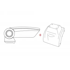 Rati Armrest model Armster 3 with black eco leather suitable for Volkswagen Golf 5 2003-2010