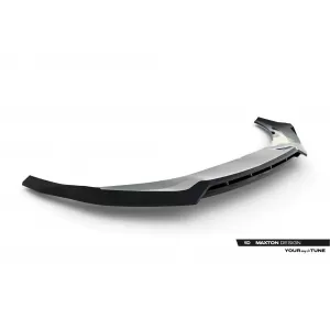 Spoiler Maxton Design versione 1 adatto per paraurti anteriore S-line di Audi A6 S-line C9 Avant dopo il 2025, verniciato di nero-image-6235593