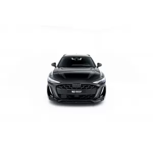 Spoiler Maxton Design versione 1 adatto per paraurti anteriore S-line di Audi A6 S-line C9 Avant dopo il 2025, verniciato di nero-image-6235599
