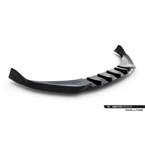 Spoiler Maxton Design versione 2 adatto per paraurti anteriore S-line di Audi A6 S-Line C9 Avant dopo il 2025, laccato nero-image-6235604