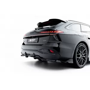 Spoiler Maxton Design versione 2 adatto per paraurti anteriore S-line di Audi A6 S-Line C9 Avant dopo il 2025, laccato nero-image-6235616