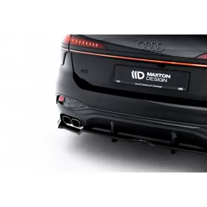 Spoiler Maxton Design versione 2 adatto per paraurti anteriore S-line di Audi A6 S-Line C9 Avant dopo il 2025, laccato nero-image-6235619