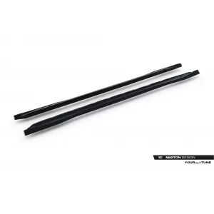 Additifs Maxton Design version 1 adaptés pour jupes latérales de type S-line pour Audi A6 S-line C9 Avant après 2025, laqué noir-image-6235643