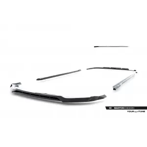 Set di spoiler tipo S-Line versione 1 Maxton Design adatto per minigonne, paraurti anteriore, paraurti posteriore e tetto dell'Audi A6 S-Line C9 Avant dopo il 2025, nero lucido-image-6235658