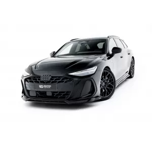 Set di spoiler tipo S-Line versione 1 Maxton Design adatto per minigonne, paraurti anteriore, paraurti posteriore e tetto dell'Audi A6 S-Line C9 Avant dopo il 2025, nero lucido-image-6235664