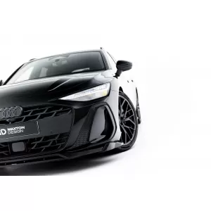 Set di spoiler tipo S-Line versione 1 Maxton Design adatto per minigonne, paraurti anteriore, paraurti posteriore e tetto dell'Audi A6 S-Line C9 Avant dopo il 2025, nero lucido-image-6235666