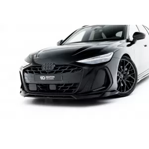 Set di spoiler tipo S-Line versione 1 Maxton Design adatto per minigonne, paraurti anteriore, paraurti posteriore e tetto dell'Audi A6 S-Line C9 Avant dopo il 2025, nero lucido-image-6235667