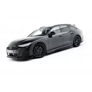 Set di spoiler tipo S-Line versione 1 Maxton Design adatto per minigonne, paraurti anteriore, paraurti posteriore e tetto dell'Audi A6 S-Line C9 Avant dopo il 2025, nero lucido-image-6235670