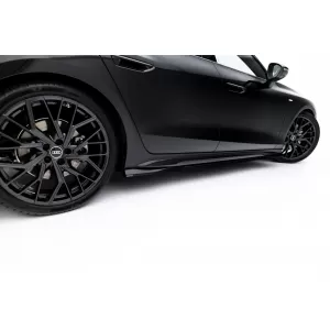 Set di spoiler tipo S-Line versione 1 Maxton Design adatto per minigonne, paraurti anteriore, paraurti posteriore e tetto dell'Audi A6 S-Line C9 Avant dopo il 2025, nero lucido-image-6235674
