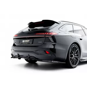 Set di spoiler tipo S-Line versione 1 Maxton Design adatto per minigonne, paraurti anteriore, paraurti posteriore e tetto dell'Audi A6 S-Line C9 Avant dopo il 2025, nero lucido-image-6235675