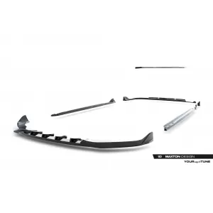 Kit Spoiler Maxton Design S-Line Tipo 2 adatto per minigonne, paraurti anteriore, paraurti posteriore e tetto dell'Audi A6 S-Line Avant C9 dopo il 2025, verniciato in nero-image-6235684