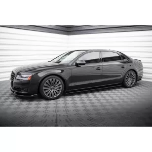 Kit spoiler Maxton Design adatto per paraurti anteriore, posteriore e bagagliaio dell'Audi A8 D4 2013-2017, passo lungo-image-6235729