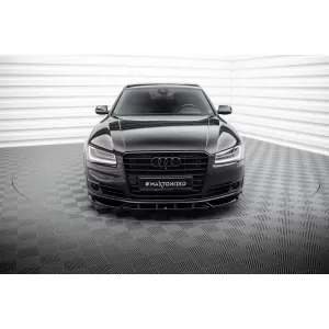 Kit spoiler Maxton Design adatto per paraurti anteriore, posteriore e bagagliaio dell'Audi A8 D4 2013-2017, passo lungo-image-6235730