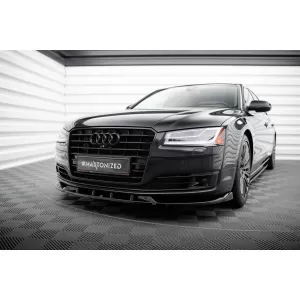 Kit spoiler Maxton Design adatto per paraurti anteriore, posteriore e bagagliaio dell'Audi A8 D4 2013-2017, passo lungo-image-6235731