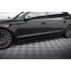 Kit spoiler Maxton Design adatto per paraurti anteriore, posteriore e bagagliaio dell'Audi A8 D4 2013-2017, passo lungo-image-6235733