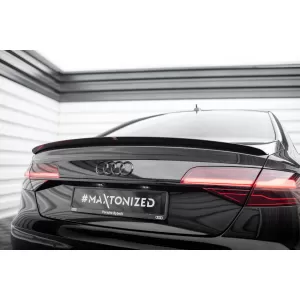 Kit spoiler Maxton Design adatto per paraurti anteriore, posteriore e bagagliaio dell'Audi A8 D4 2013-2017, passo lungo-image-6235739